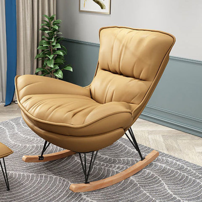 Chaise canapé de loisirs chaise de salon à tissu simple