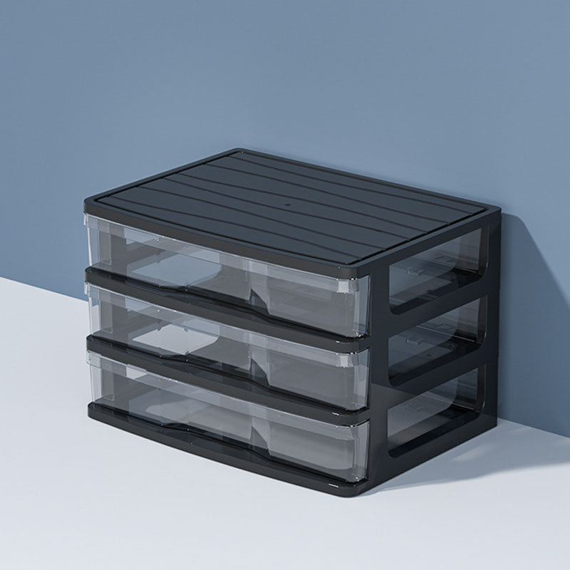 Leisure File Cabinet Plain Office Drawers Acrylic File Cabinet Black 3 Clearhalo 'Filing Cabinets' 'filling_cabinets' 'furn' 'furn_filling_cabinets' 'Furniture' 'Office Furniture' 6622061