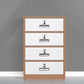 Contemporary File Cabinet Steel Frame Fireproof Vertical File Cabinet with Lock Coffee-White 4 Clearhalo 'Filing Cabinets' 'filling_cabinets' 'furn' 'furn_filling_cabinets' 'Furniture' 'Office Furniture' 6622098