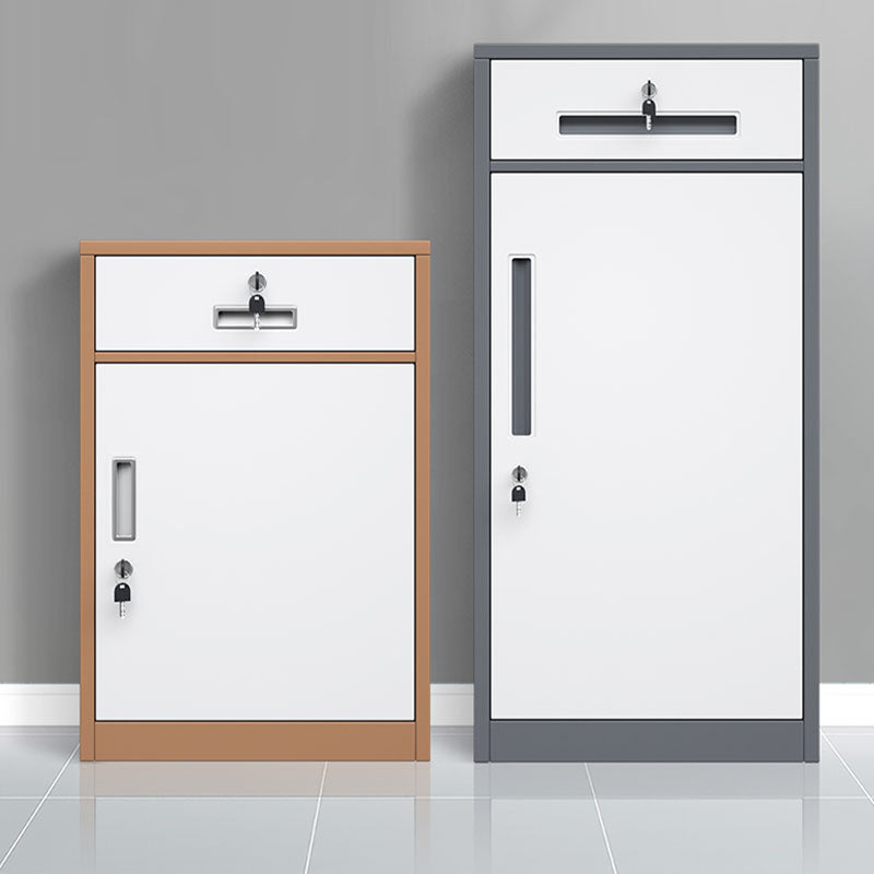 Contemporary File Cabinet Steel Frame Fireproof Vertical File Cabinet with Lock Clearhalo 'Filing Cabinets' 'filling_cabinets' 'furn' 'furn_filling_cabinets' 'Furniture' 'Office Furniture' 6622101