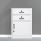 Contemporary File Cabinet Steel Frame Fireproof Vertical File Cabinet with Lock White 2 Clearhalo 'Filing Cabinets' 'filling_cabinets' 'furn' 'furn_filling_cabinets' 'Furniture' 'Office Furniture' 6622106