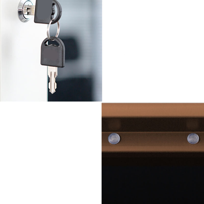 Zeitgenössische Aktenschränke Stahlrahmen feuerfeste vertikale Aktenschränke mit Sperre