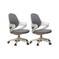 Modern Desk Chair Adjustable Seat Height Fixed Arms Office Chair with Wheels 2 Piece Set Clearhalo 'furn' 'furn_office_chair' 'Furniture' 'Office Chairs' 'Office Furniture' 'office_chair' 6622567