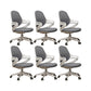 Modern Desk Chair Adjustable Seat Height Fixed Arms Office Chair with Wheels 6 Piece Set Clearhalo 'furn' 'furn_office_chair' 'Furniture' 'Office Chairs' 'Office Furniture' 'office_chair' 6622571