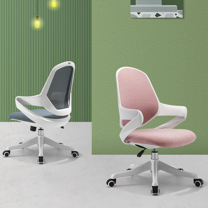 Modern Desk Chair Adjustable Seat Height Fixed Arms Office Chair with Wheels Clearhalo 'furn' 'furn_office_chair' 'Furniture' 'Office Chairs' 'Office Furniture' 'office_chair' 6622572