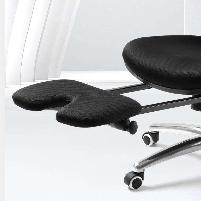 Chaise de bureau moderne Hauteur de siège réglable chaise de bureau noire avec roues