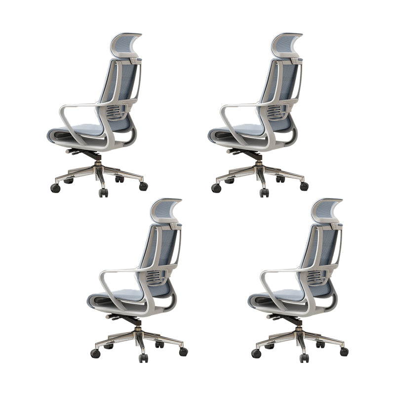 Schuif moderne bureaustoel verstelbare stoelhoogte vaste wapenstoel met wielen met wielen