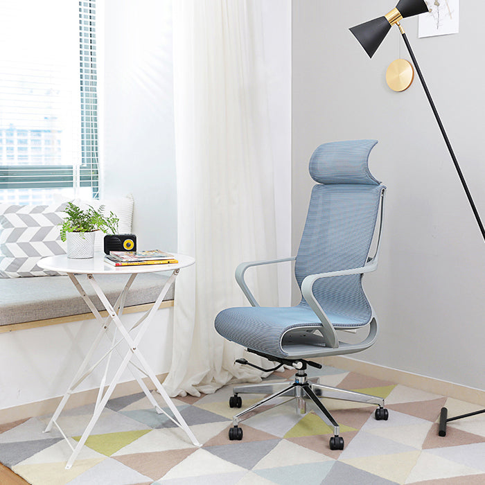 Schuif moderne bureaustoel verstelbare stoelhoogte vaste wapenstoel met wielen met wielen