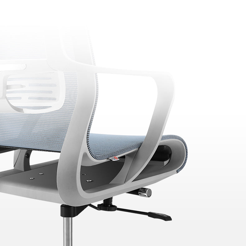 Schuif moderne bureaustoel verstelbare stoelhoogte vaste wapenstoel met wielen met wielen