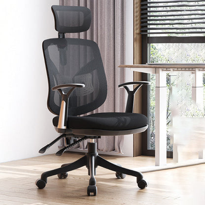 Modern Fixed Arms Desk -stoel Ergonomische taakstoel voor kantoor