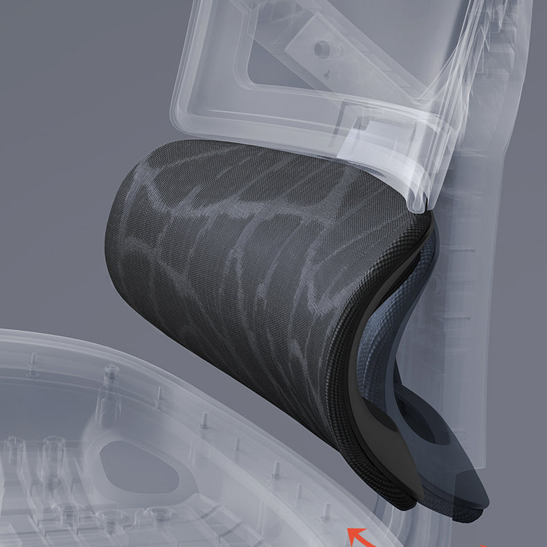 Modern Fixed Arms Desk stoel Hoogte-aan te passen Taakstoel voor kantoor