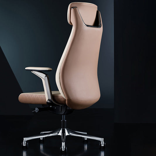 Contemporary Swivel Executive Chair Padded Arms Managers Chair for Office Clearhalo 'furn' 'furn_office_chair' 'Furniture' 'Office Chairs' 'Office Furniture' 'office_chair' 6622808