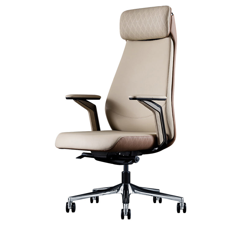 Contemporary Swivel Executive Chair Padded Arms Managers Chair for Office Clearhalo 'furn' 'furn_office_chair' 'Furniture' 'Office Chairs' 'Office Furniture' 'office_chair' 6622812