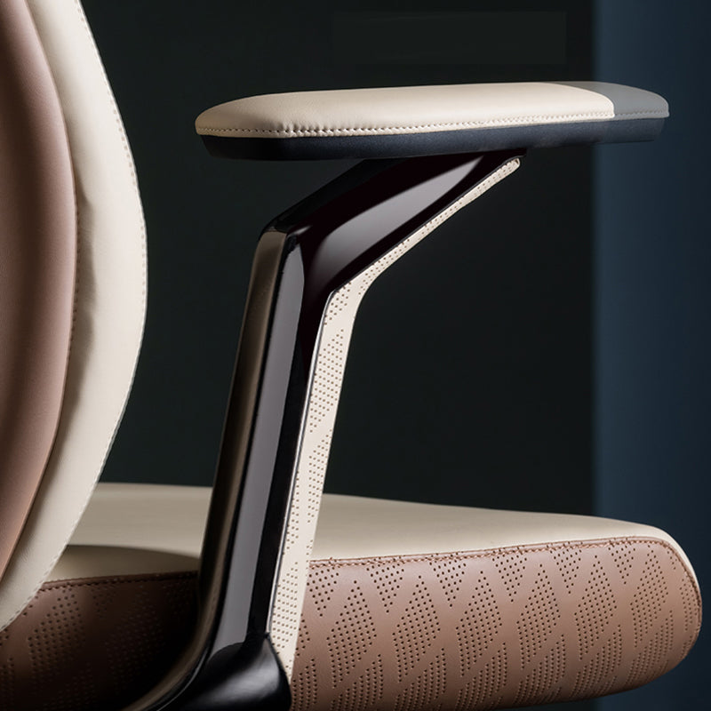 Contemporary Swivel Executive Chair Padded Arms Managers Chair for Office Clearhalo 'furn' 'furn_office_chair' 'Furniture' 'Office Chairs' 'Office Furniture' 'office_chair' 6622814