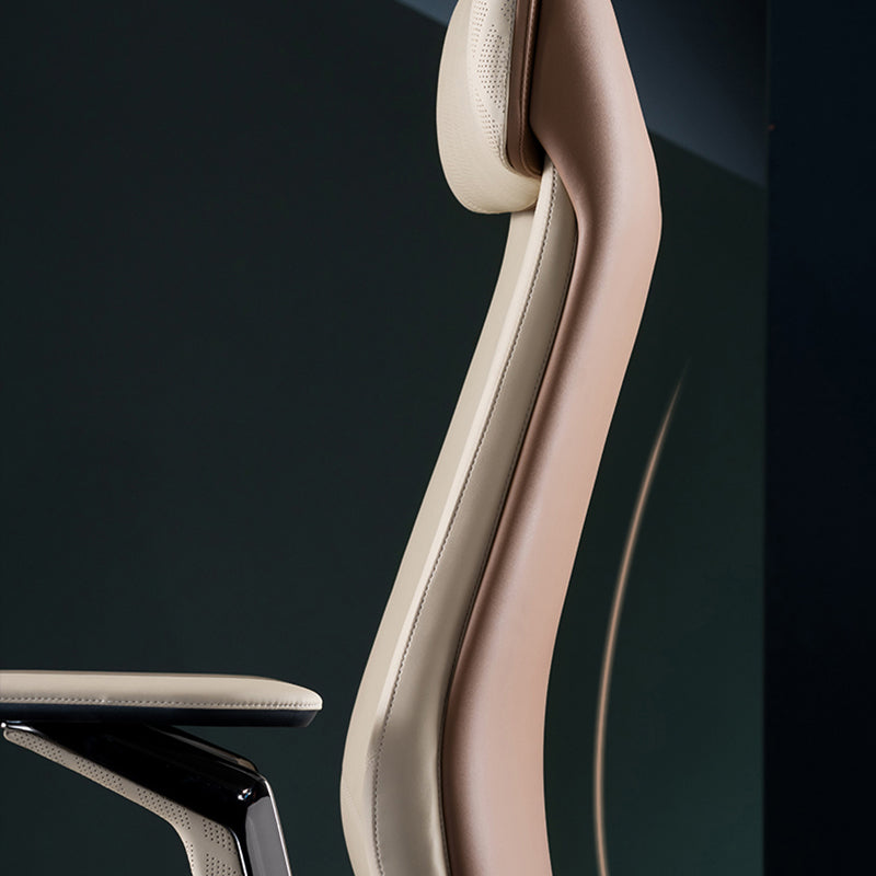 Contemporary Swivel Executive Chair Padded Arms Managers Chair for Office Clearhalo 'furn' 'furn_office_chair' 'Furniture' 'Office Chairs' 'Office Furniture' 'office_chair' 6622816