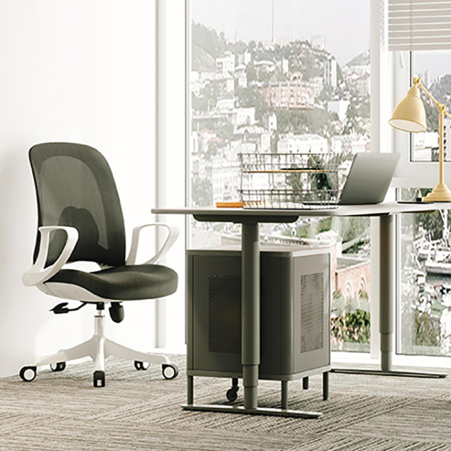 Sedia da scrivania moderna altezza regolabile sedile sedia da ufficio rimovibile con ruote