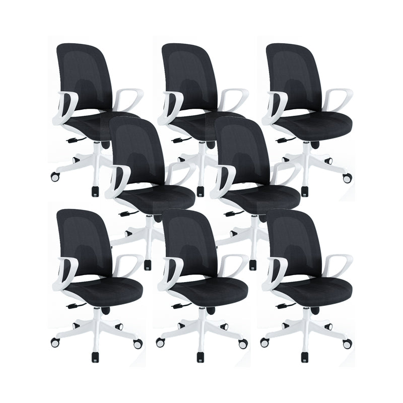 Sedia da scrivania moderna altezza regolabile sedile sedia da ufficio rimovibile con ruote