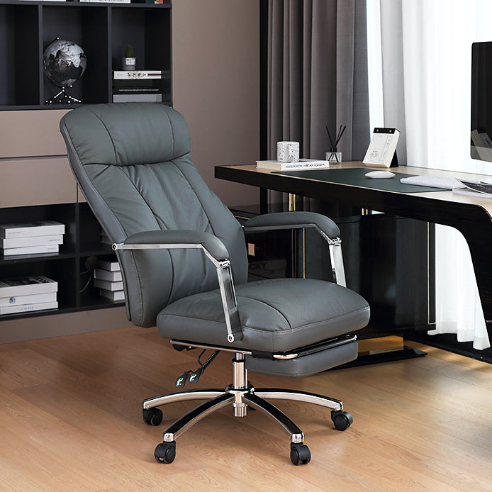 Moderner Schreibtischstuhl Verstellbare Sitzhöhe gepolstert Waffen Office Stuhl mit Rädern