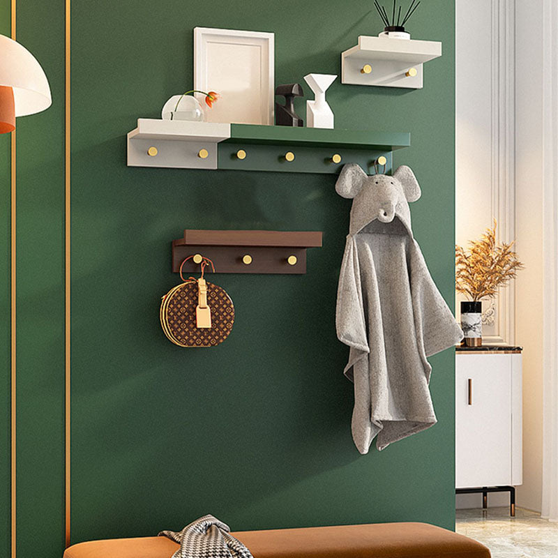 Wall-Mounted Coat Hanger Wood Modern Coat Rack for Living Room Clearhalo 'Entry & Mudroom Furniture' 'furn' 'furn_hall_tree_coat_racks' 'Furniture' 'Hall Trees & Coat Racks' 'hall_tree_coat_racks' 6622895