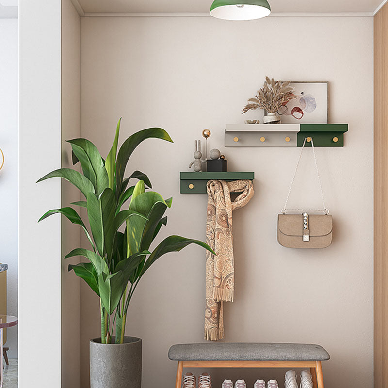 Wall-Mounted Coat Hanger Wood Modern Coat Rack for Living Room Clearhalo 'Entry & Mudroom Furniture' 'furn' 'furn_hall_tree_coat_racks' 'Furniture' 'Hall Trees & Coat Racks' 'hall_tree_coat_racks' 6622896