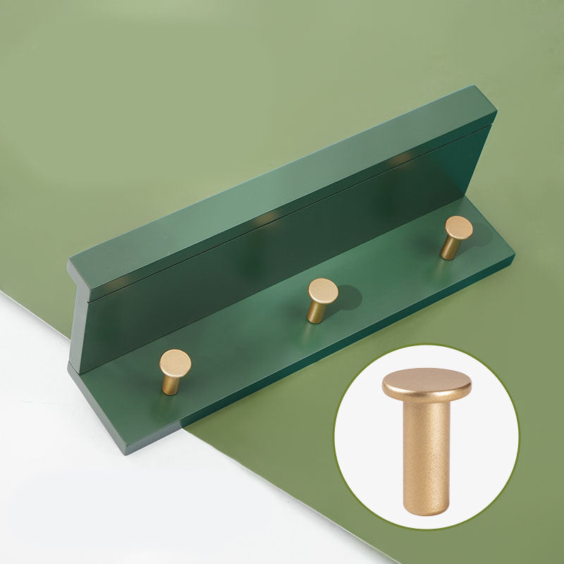 Wall-Mounted Coat Hanger Wood Modern Coat Rack for Living Room Green 1 Piece 3 Clearhalo 'Entry & Mudroom Furniture' 'furn' 'furn_hall_tree_coat_racks' 'Furniture' 'Hall Trees & Coat Racks' 'hall_tree_coat_racks' 6622899