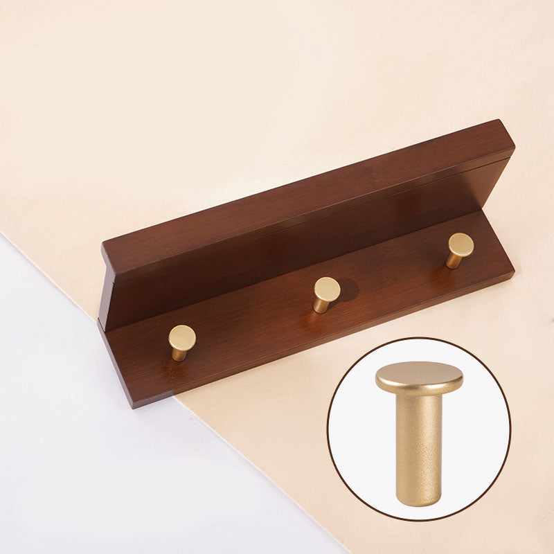 Wall-Mounted Coat Hanger Wood Modern Coat Rack for Living Room Red Brown 1 Piece 3 Clearhalo 'Entry & Mudroom Furniture' 'furn' 'furn_hall_tree_coat_racks' 'Furniture' 'Hall Trees & Coat Racks' 'hall_tree_coat_racks' 6622905