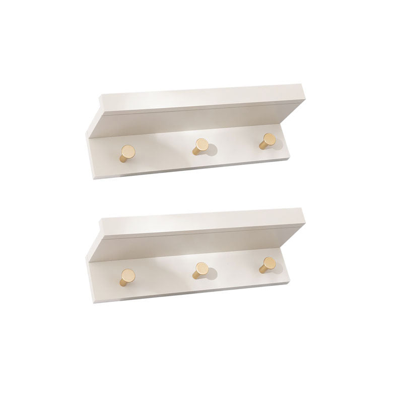 Wall-Mounted Coat Hanger Wood Modern Coat Rack for Living Room Grey 2 Piece Set 3 Clearhalo 'Entry & Mudroom Furniture' 'furn' 'furn_hall_tree_coat_racks' 'Furniture' 'Hall Trees & Coat Racks' 'hall_tree_coat_racks' 6622912