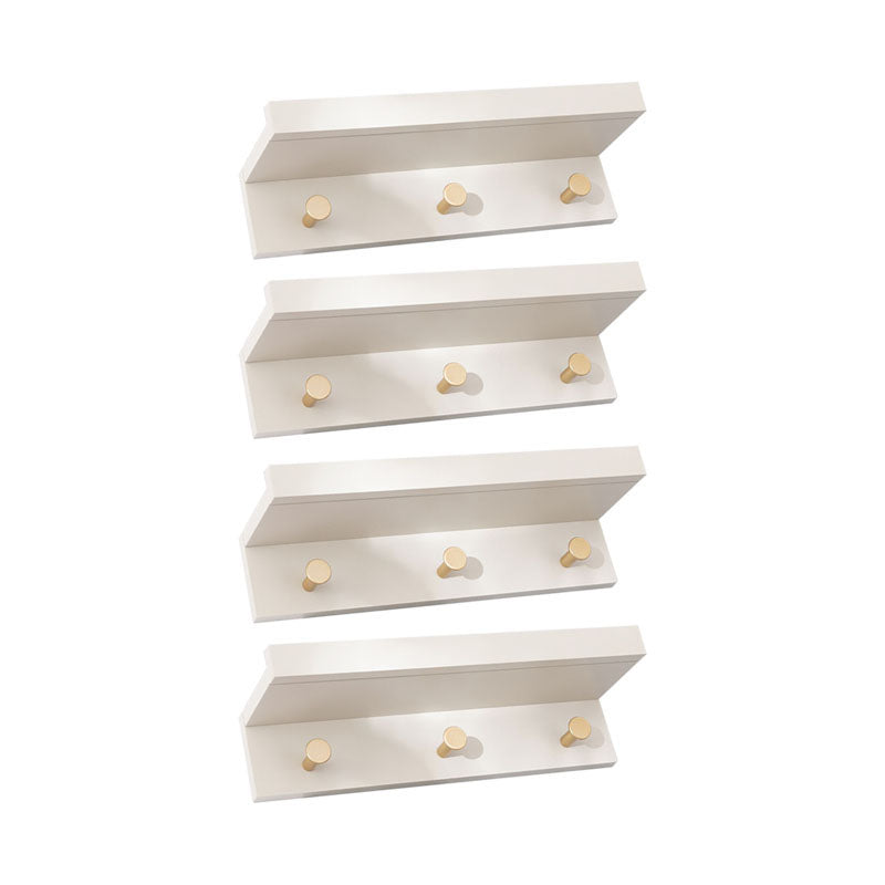 Wall-Mounted Coat Hanger Wood Modern Coat Rack for Living Room Grey 4 Piece Set 3 Clearhalo 'Entry & Mudroom Furniture' 'furn' 'furn_hall_tree_coat_racks' 'Furniture' 'Hall Trees & Coat Racks' 'hall_tree_coat_racks' 6622914