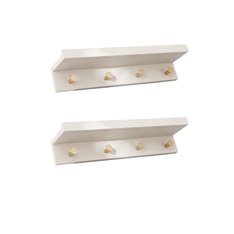 Wall-Mounted Coat Hanger Wood Modern Coat Rack for Living Room Grey 2 Piece Set 4 Clearhalo 'Entry & Mudroom Furniture' 'furn' 'furn_hall_tree_coat_racks' 'Furniture' 'Hall Trees & Coat Racks' 'hall_tree_coat_racks' 6622917