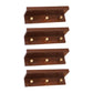 Wall-Mounted Coat Hanger Wood Modern Coat Rack for Living Room Red Brown 4 Piece Set 3 Clearhalo 'Entry & Mudroom Furniture' 'furn' 'furn_hall_tree_coat_racks' 'Furniture' 'Hall Trees & Coat Racks' 'hall_tree_coat_racks' 6622928