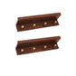 Wall-Mounted Coat Hanger Wood Modern Coat Rack for Living Room Red Brown 2 Piece Set 4 Clearhalo 'Entry & Mudroom Furniture' 'furn' 'furn_hall_tree_coat_racks' 'Furniture' 'Hall Trees & Coat Racks' 'hall_tree_coat_racks' 6622929