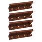 Wall-Mounted Coat Hanger Wood Modern Coat Rack for Living Room Red Brown 4 Piece Set 4 Clearhalo 'Entry & Mudroom Furniture' 'furn' 'furn_hall_tree_coat_racks' 'Furniture' 'Hall Trees & Coat Racks' 'hall_tree_coat_racks' 6622930