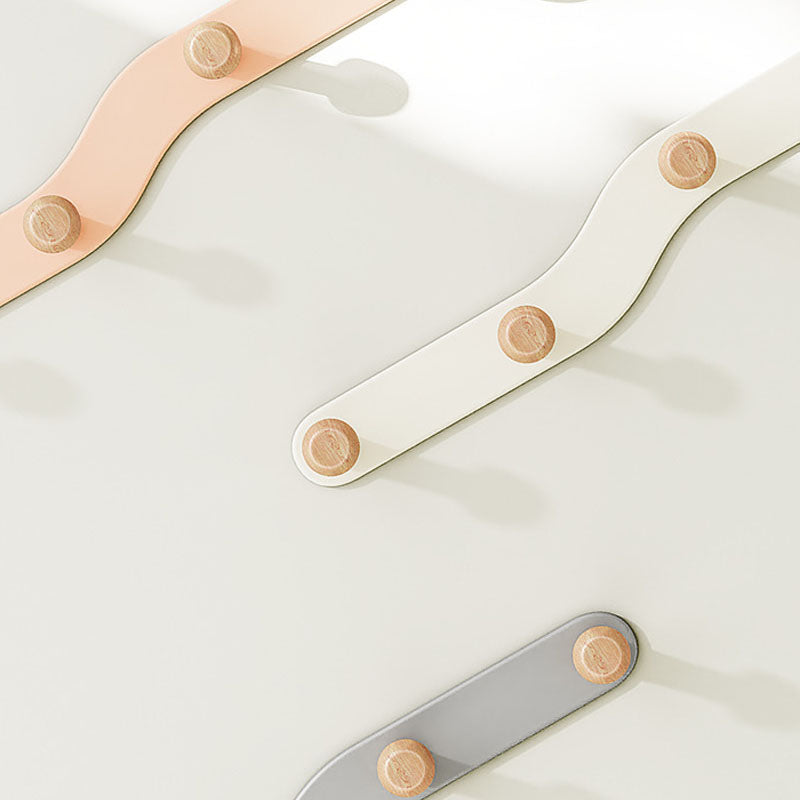 Metal and Wood Coat Rack Contemporary Style Home Wall Hanging Coat Hanger Clearhalo 'Entry & Mudroom Furniture' 'furn' 'furn_hall_tree_coat_racks' 'Furniture' 'Hall Trees & Coat Racks' 'hall_tree_coat_racks' 6622947