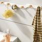 Metal and Wood Coat Rack Contemporary Style Home Wall Hanging Coat Hanger Clearhalo 'Entry & Mudroom Furniture' 'furn' 'furn_hall_tree_coat_racks' 'Furniture' 'Hall Trees & Coat Racks' 'hall_tree_coat_racks' 6622954