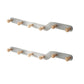 Metal and Wood Coat Rack Contemporary Style Home Wall Hanging Coat Hanger Grey 2 Piece Set 6 Clearhalo 'Entry & Mudroom Furniture' 'furn' 'furn_hall_tree_coat_racks' 'Furniture' 'Hall Trees & Coat Racks' 'hall_tree_coat_racks' 6622957