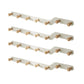 Metal and Wood Coat Rack Contemporary Style Home Wall Hanging Coat Hanger White 4 Piece Set 7 Clearhalo 'Entry & Mudroom Furniture' 'furn' 'furn_hall_tree_coat_racks' 'Furniture' 'Hall Trees & Coat Racks' 'hall_tree_coat_racks' 6622967
