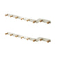 Metal and Wood Coat Rack Contemporary Style Home Wall Hanging Coat Hanger White 2 Piece Set 8 Clearhalo 'Entry & Mudroom Furniture' 'furn' 'furn_hall_tree_coat_racks' 'Furniture' 'Hall Trees & Coat Racks' 'hall_tree_coat_racks' 6622968