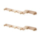 Metal and Wood Coat Rack Contemporary Style Home Wall Hanging Coat Hanger Pink 2 Piece Set 6 Clearhalo 'Entry & Mudroom Furniture' 'furn' 'furn_hall_tree_coat_racks' 'Furniture' 'Hall Trees & Coat Racks' 'hall_tree_coat_racks' 6622972