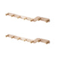 Metal and Wood Coat Rack Contemporary Style Home Wall Hanging Coat Hanger Pink 2 Piece Set 7 Clearhalo 'Entry & Mudroom Furniture' 'furn' 'furn_hall_tree_coat_racks' 'Furniture' 'Hall Trees & Coat Racks' 'hall_tree_coat_racks' 6622974