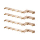 Metal and Wood Coat Rack Contemporary Style Home Wall Hanging Coat Hanger Pink 4 Piece Set 7 Clearhalo 'Entry & Mudroom Furniture' 'furn' 'furn_hall_tree_coat_racks' 'Furniture' 'Hall Trees & Coat Racks' 'hall_tree_coat_racks' 6622975