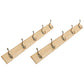 Modern Coat Rack Wood Framed Wall-Mounted Coat Hanger with Hooks