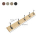 Modern Coat Rack Wood Framed Wall-Mounted Coat Hanger with Hooks