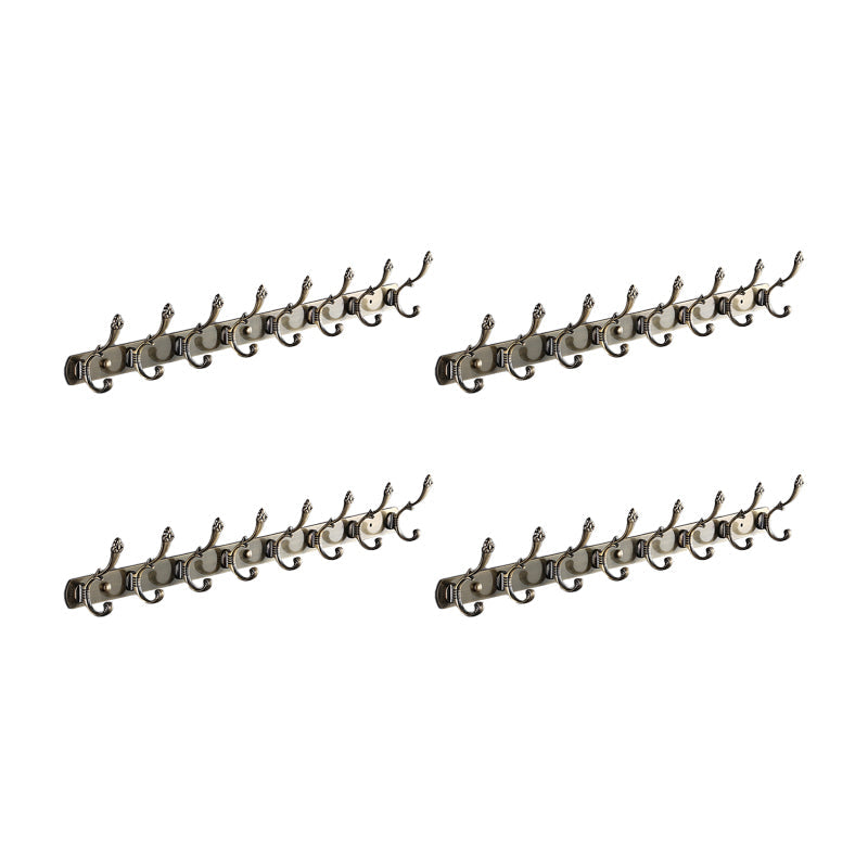 Pastilla de pelaje de pared enmarcada con metal de colgilla moderna con ganchos