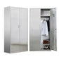 Metal Storage Cabinet for Bathroom Modern Cabinet with Hinged Doors 2 Clearhalo 'Armoires & Wardrobes' 'armoires_wardrobes' 'Bedroom Furniture' 'furn' 'furn_armoires_wardrobes' 'Furniture' 6628994