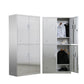 Metal Storage Cabinet for Bathroom Modern Cabinet with Hinged Doors 4 Clearhalo 'Armoires & Wardrobes' 'armoires_wardrobes' 'Bedroom Furniture' 'furn' 'furn_armoires_wardrobes' 'Furniture' 6628997