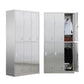 Metal Storage Cabinet for Bathroom Modern Cabinet with Hinged Doors 6 Clearhalo 'Armoires & Wardrobes' 'armoires_wardrobes' 'Bedroom Furniture' 'furn' 'furn_armoires_wardrobes' 'Furniture' 6628999