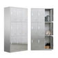 Metal Storage Cabinet for Bathroom Modern Cabinet with Hinged Doors 9 Clearhalo 'Armoires & Wardrobes' 'armoires_wardrobes' 'Bedroom Furniture' 'furn' 'furn_armoires_wardrobes' 'Furniture' 6629003
