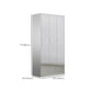 Metal Storage Cabinet for Bathroom Modern Cabinet with Hinged Doors Clearhalo 'Armoires & Wardrobes' 'armoires_wardrobes' 'Bedroom Furniture' 'furn' 'furn_armoires_wardrobes' 'Furniture' 6629010