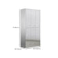 Metal Storage Cabinet for Bathroom Modern Cabinet with Hinged Doors Clearhalo 'Armoires & Wardrobes' 'armoires_wardrobes' 'Bedroom Furniture' 'furn' 'furn_armoires_wardrobes' 'Furniture' 6629012