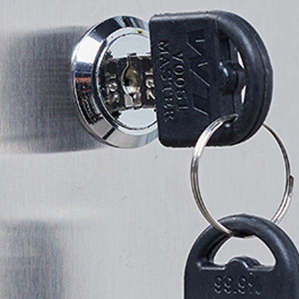 Steel Chrome Storage Cabinet Modern Cabinet with Hinged Doors Clearhalo 'Armoires & Wardrobes' 'armoires_wardrobes' 'Bedroom Furniture' 'furn' 'furn_armoires_wardrobes' 'Furniture' 6629059